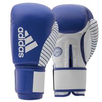 Боксерські рукавички Adidas за версією WAKO для кікбоксингу (adiKBWKF200-BLWH, синьо-білі)